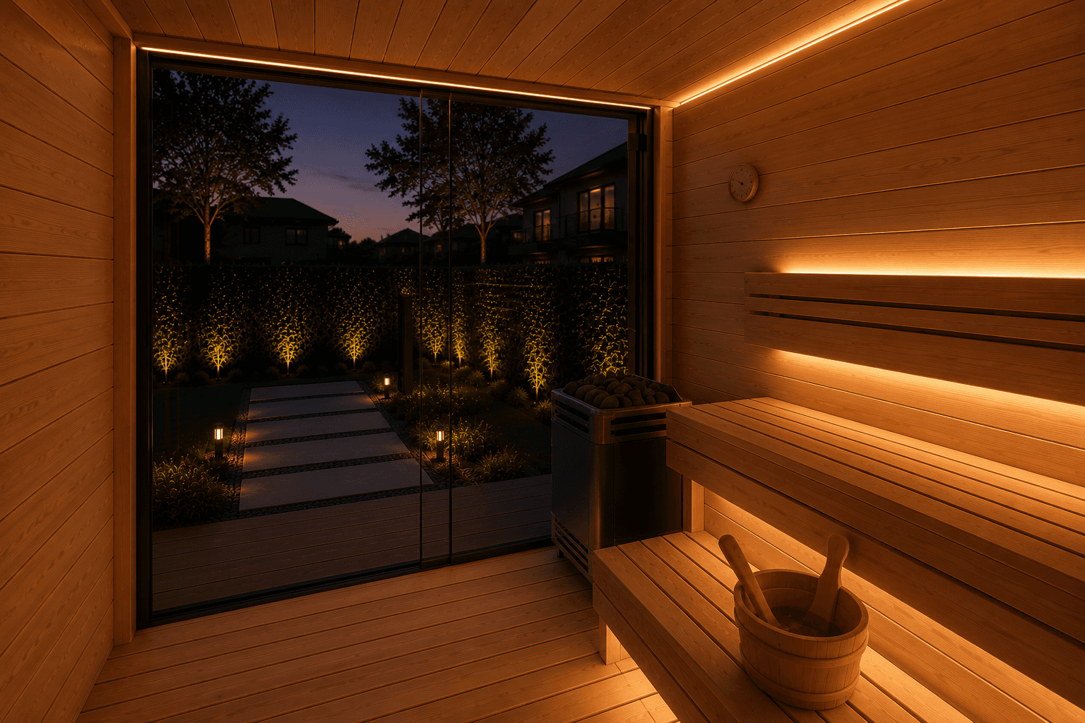 Sauna interior