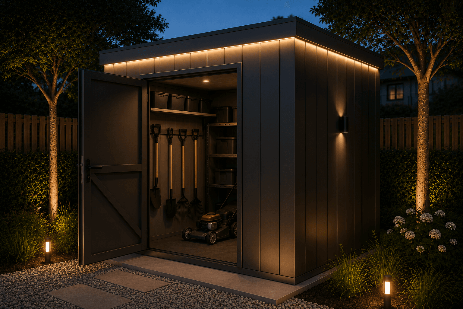 Storage con puerta abierta